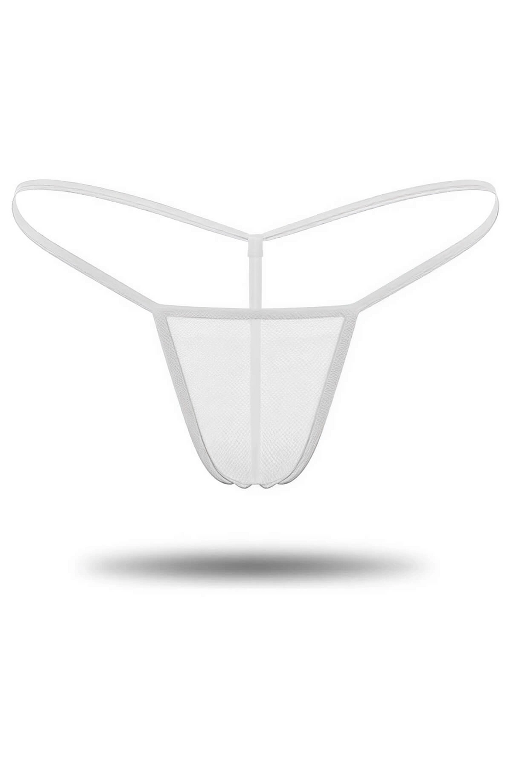 Beyaz Transparan Tül String Tanga TM0368