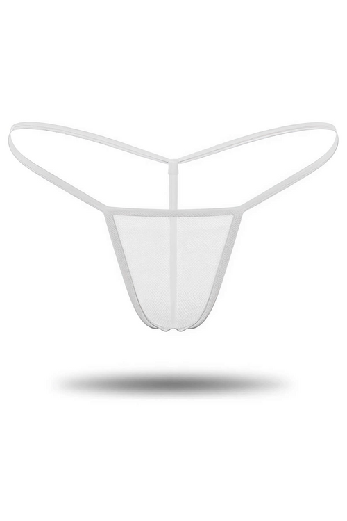 3'lü Renkli Transparan Tül String Tanga TM0369