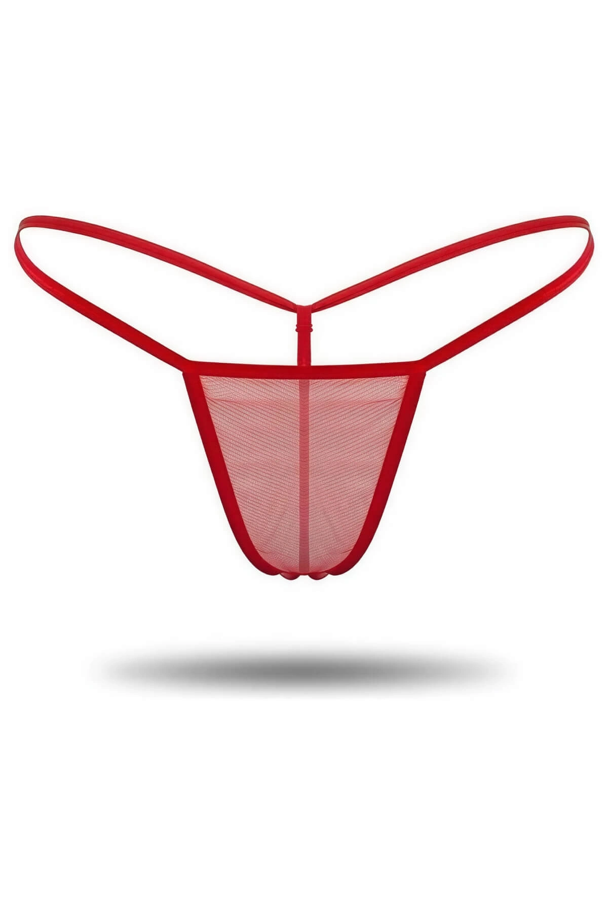 3'lü Renkli Transparan Tül String Tanga TM0369